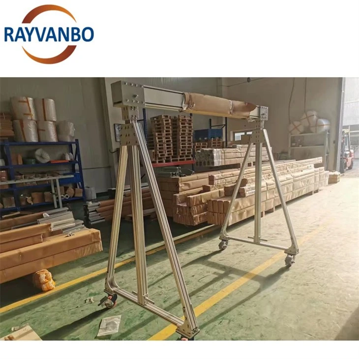 Customizable Small Workshop Mobile Aluminium Gantry Crane 250kg 500kg 1 Ton 2 Ton 3 Ton A Frame Aluminum Alloy Gantry Crane best